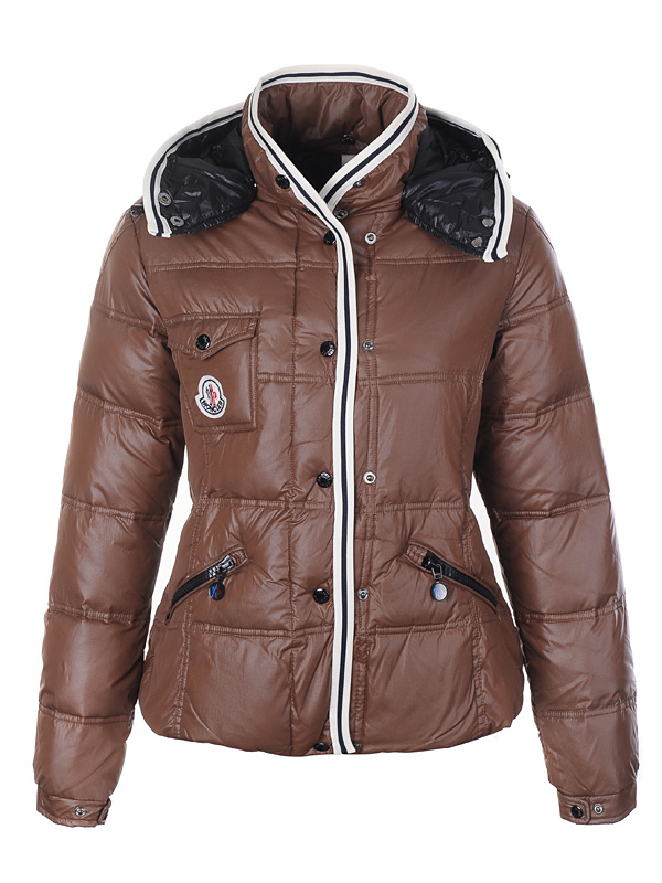 Doudoune Moncler Quincy Femme Brun